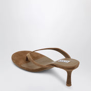 SENSO Farah suede slides in butterscotch color
