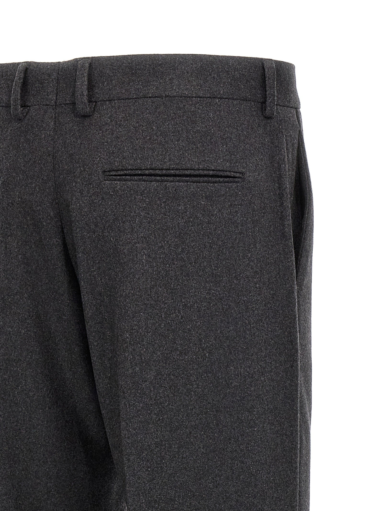 Fendi Cashmere Trousers for Men — Gray | Luxury Fit