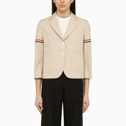 Thom Browne Khaki Cotton-Blend Short Blazer