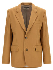 Ami Paris Wool Blazer — Beige Women's Jacket