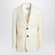 Ami Paris Butter-coloured wool jacket