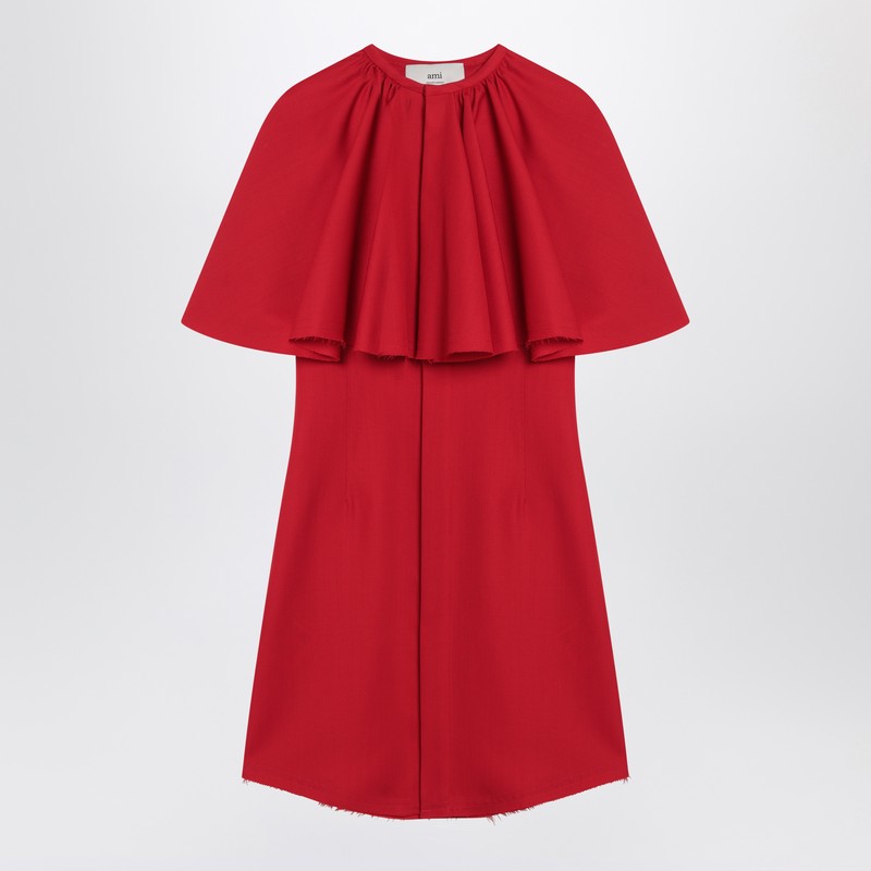 Ami Paris Mini red wool dress