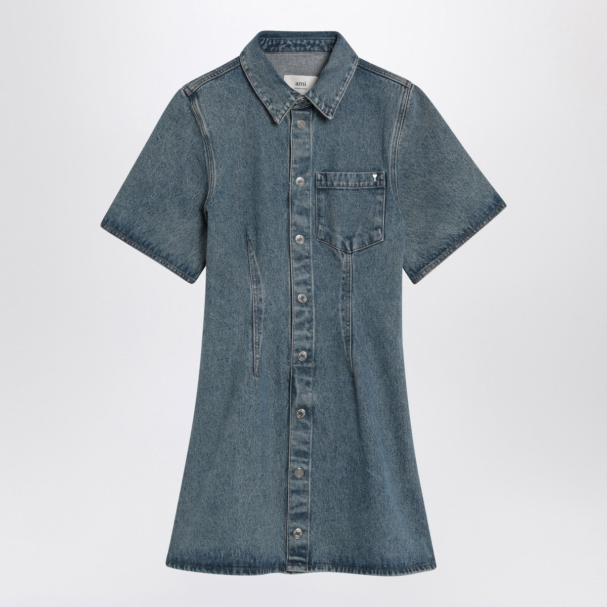 Ami Paris Mini dress Ami de Coeur in denim