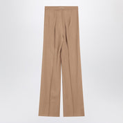 Max Mara wide beige wool trousers