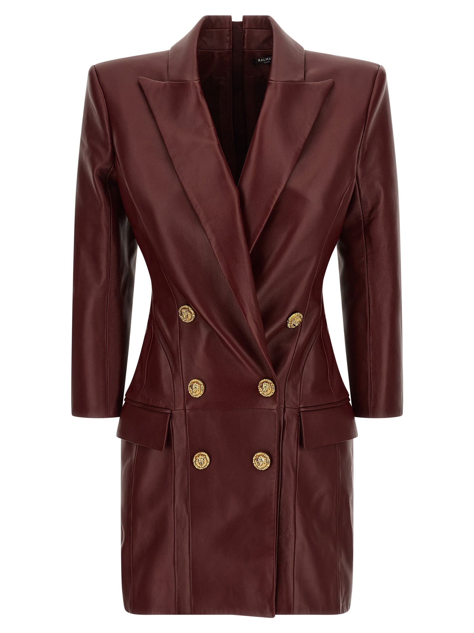 Balmain Blazer Dress — Leather Mini Dress for Women
