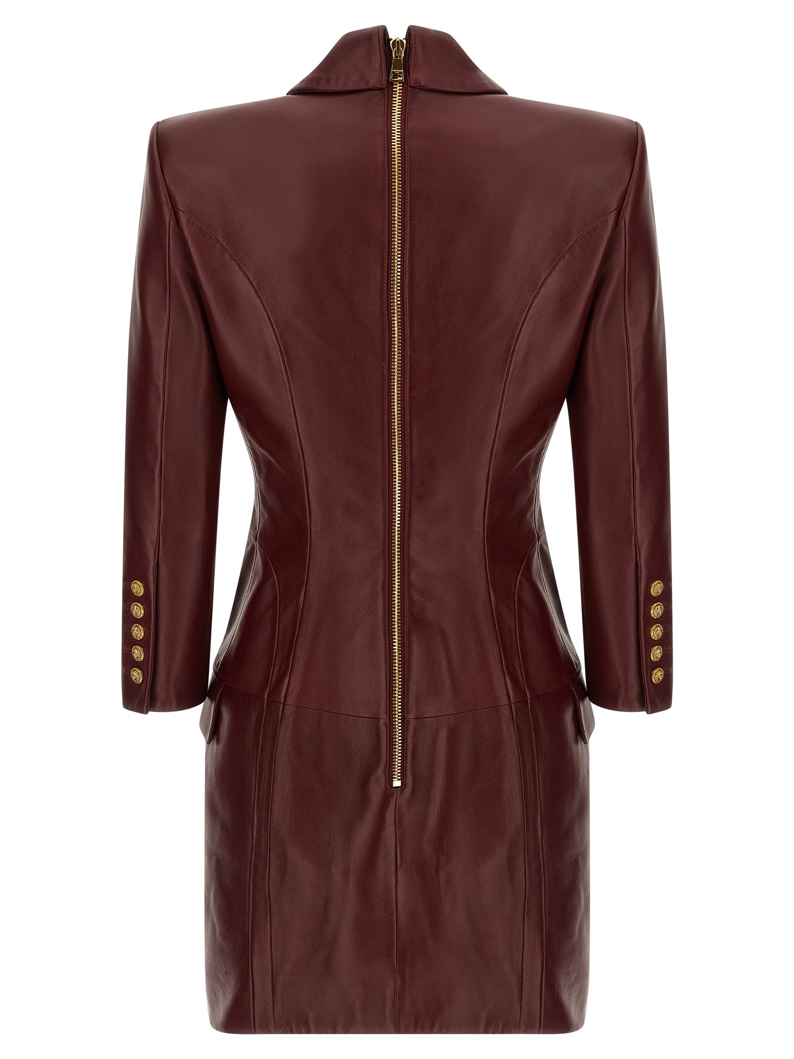 Balmain Blazer Dress — Leather Mini Dress for Women