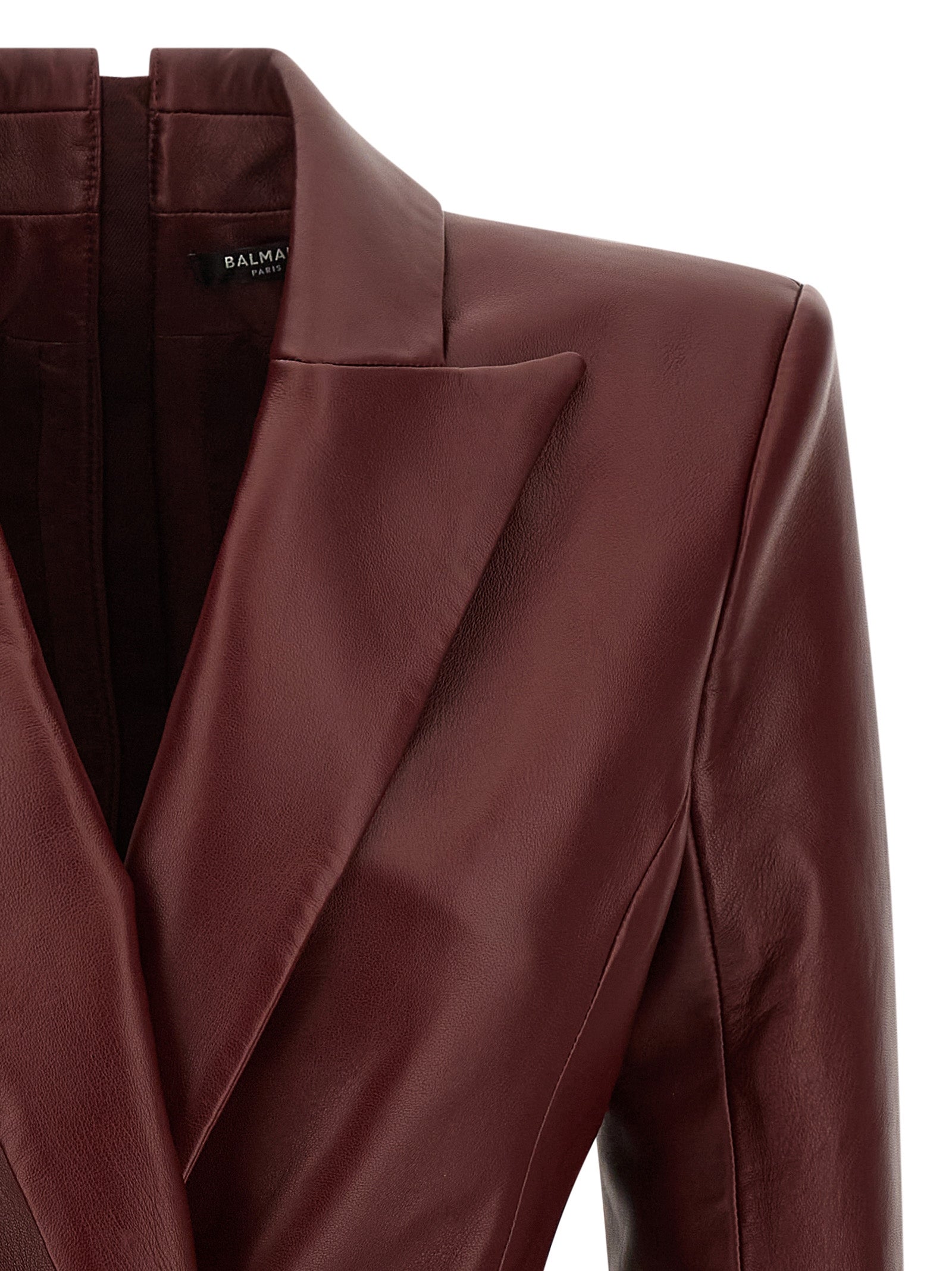 Balmain Blazer Dress — Leather Mini Dress for Women