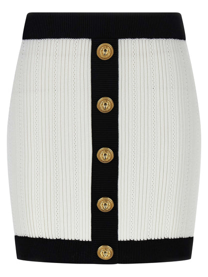 Balmain Two-tone Miniskirt — Women's Skirts, €750