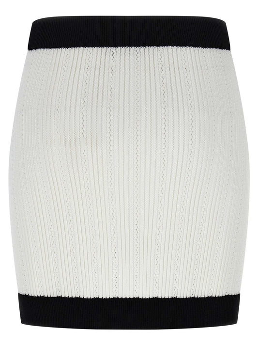 Balmain Two-tone Miniskirt — Women's Skirts, €750