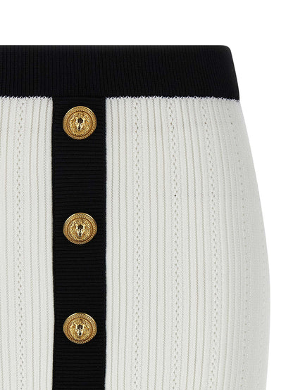 Balmain Two-tone Miniskirt — Women's Skirts, €750