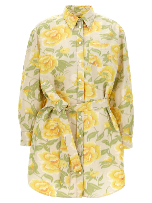 Kenzo Peonies Kimono Sleeve Dress — Multicolor | Kenzo
