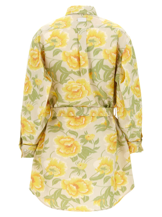 Kenzo Peonies Kimono Sleeve Dress — Multicolor | Kenzo