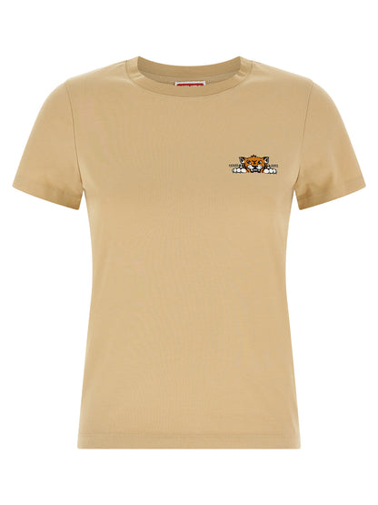 Kenzo Happy Tiger T-shirt — Women’s Topwear, Beige