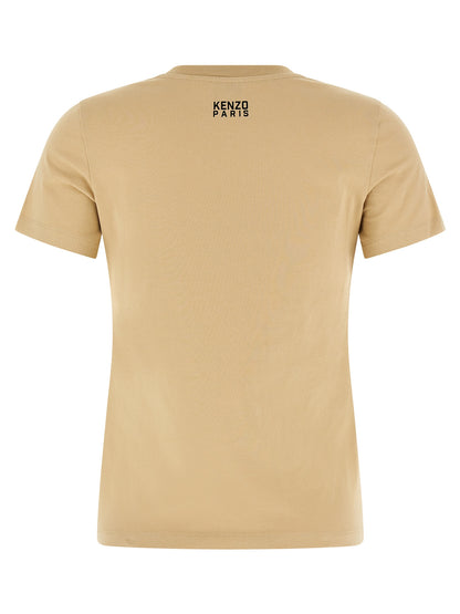 Kenzo Happy Tiger T-shirt — Women’s Topwear, Beige