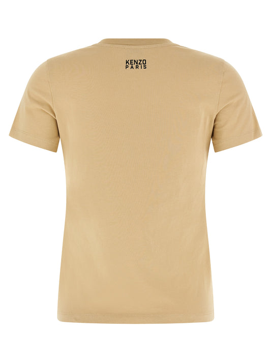 Kenzo Happy Tiger T-shirt — Women’s Topwear, Beige