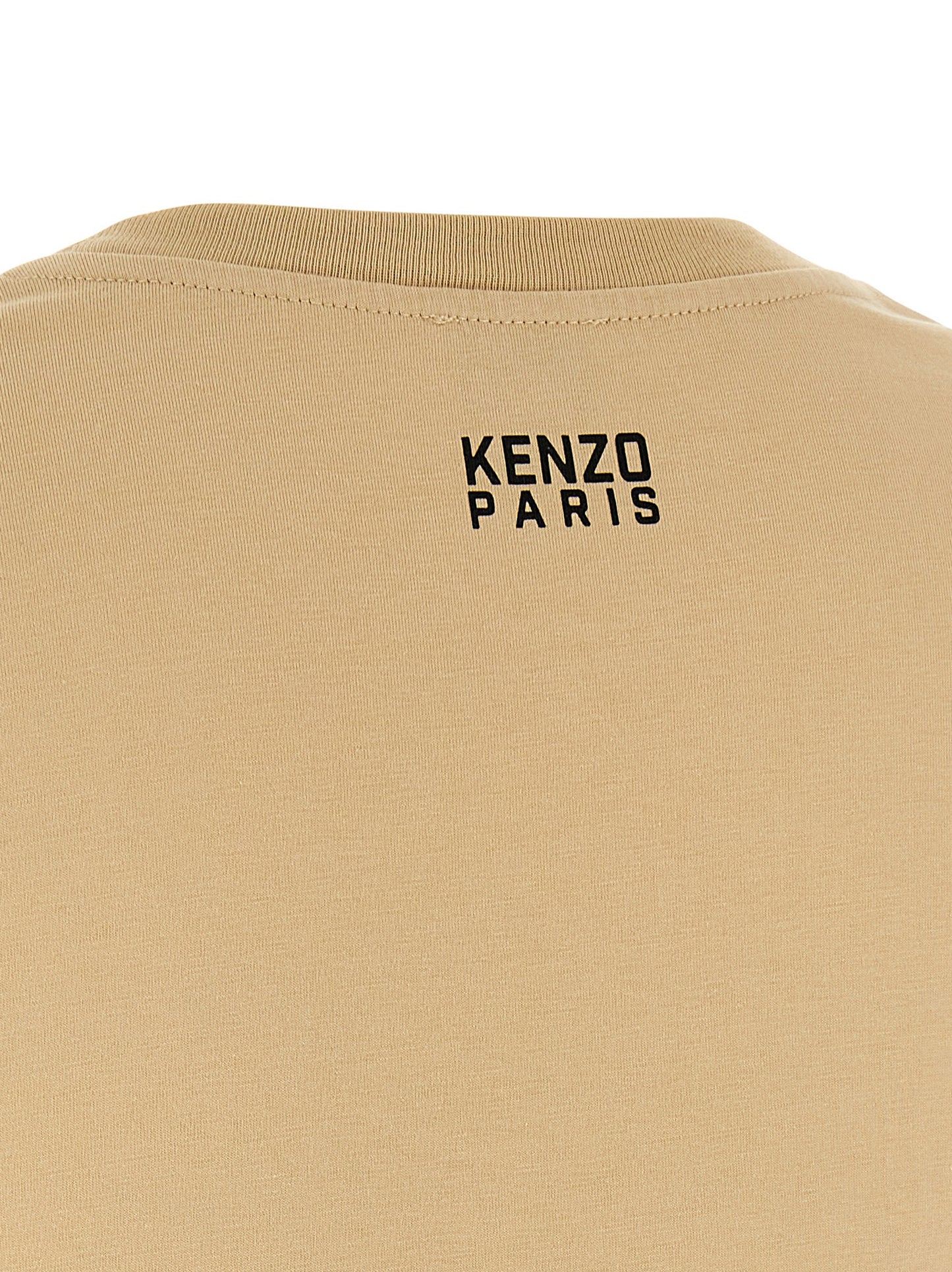 Kenzo Happy Tiger T-shirt — Women’s Topwear, Beige
