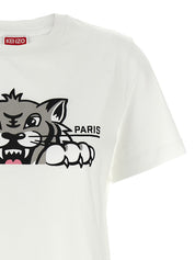 Kenzo Happy Tiger T-shirt — Women's Topwear (Loose Fit)
