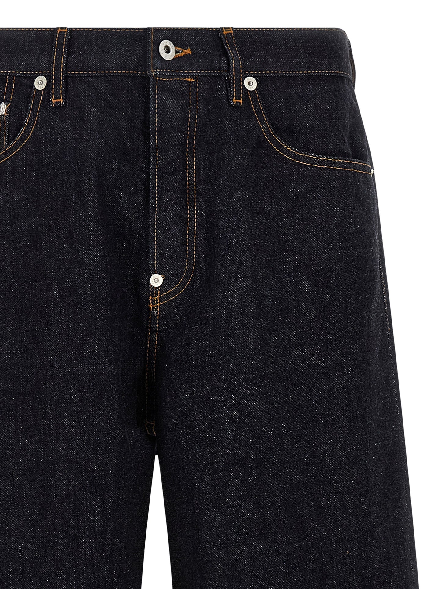 Kenzo Turn Up Jeans for Men — Wide Straight Fit