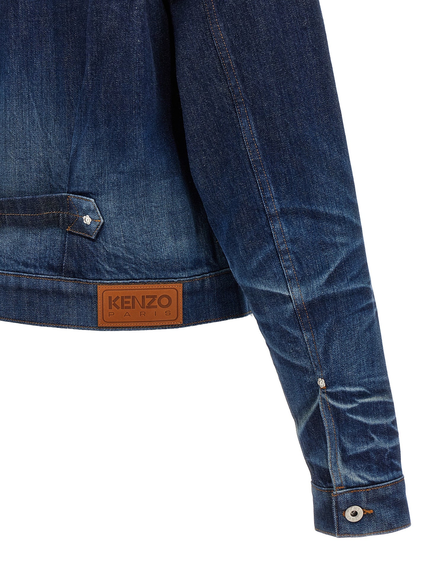Kenzo Japanese Denim Jacket for Men - Slim Fit Trucker