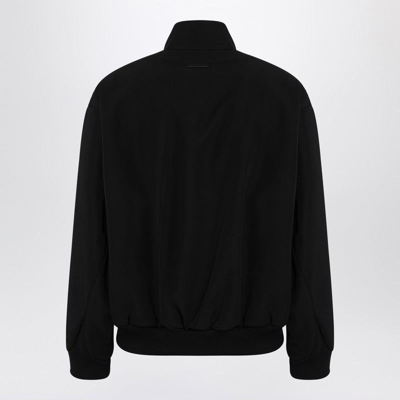 Fear of God Black zipped jacket in virgin wool and cotton