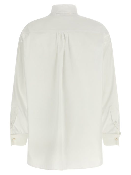 Kenzo Lavallière Collar Shirt — Women's White Shirt