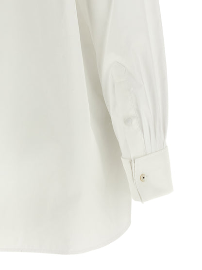 Kenzo Lavallière Collar Shirt — Women's White Shirt