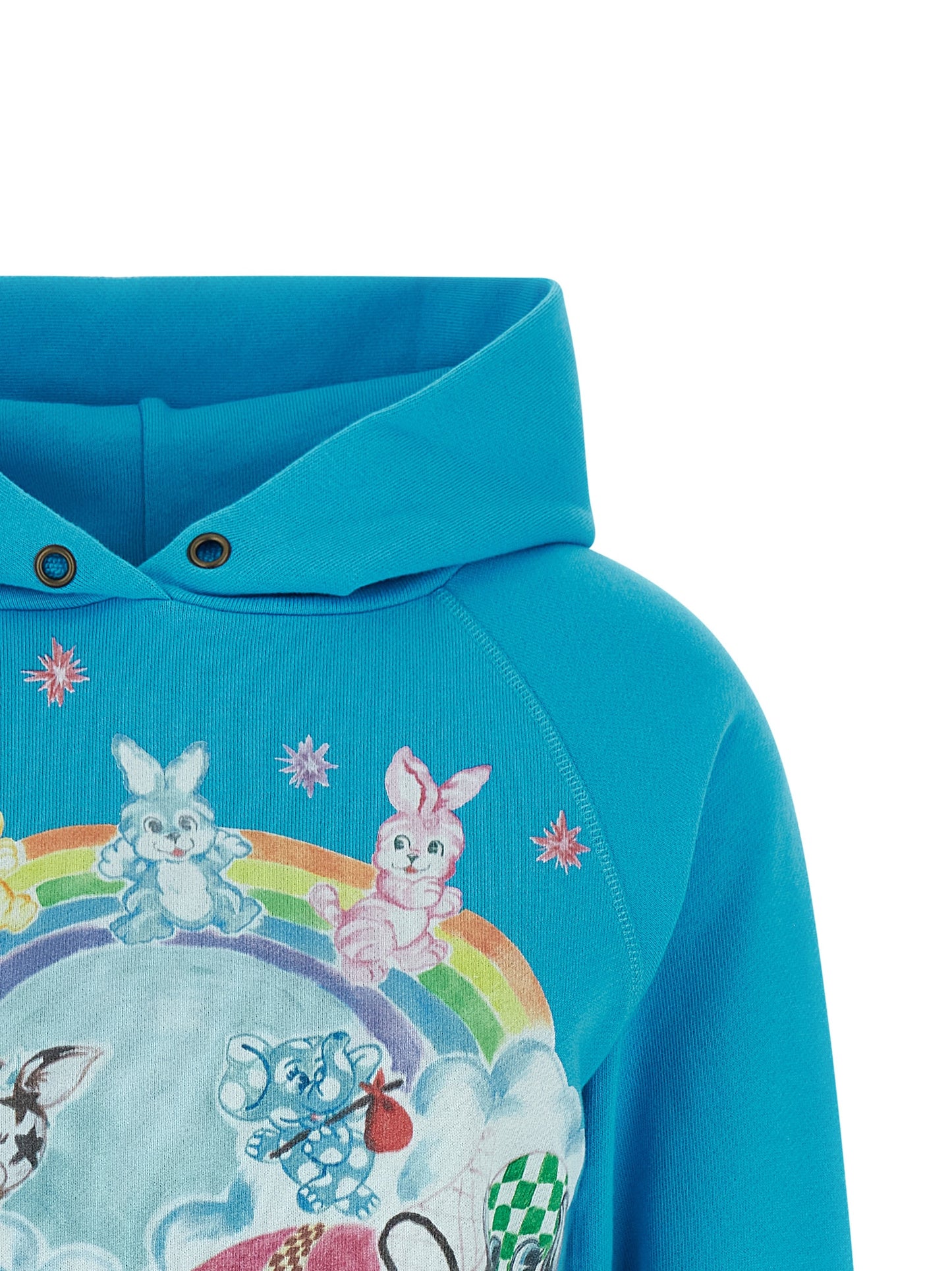 Kenzo Cartoon Hoodie Topwear for Women — Light Blue