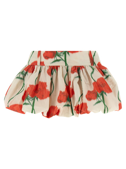 Kenzo Archive Rose Skirt — Mini Taffeta Balloon Skirt