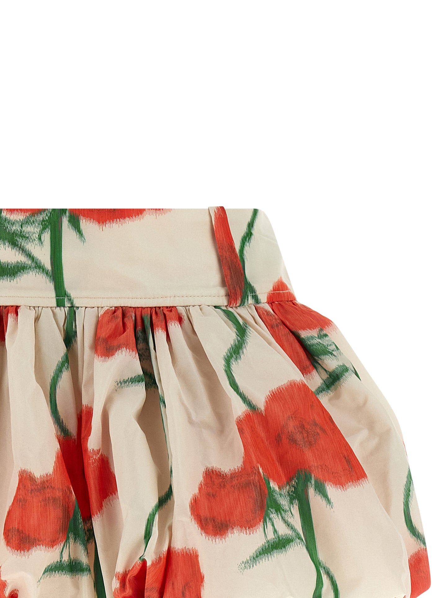Kenzo Archive Rose Skirt — Mini Taffeta Balloon Skirt