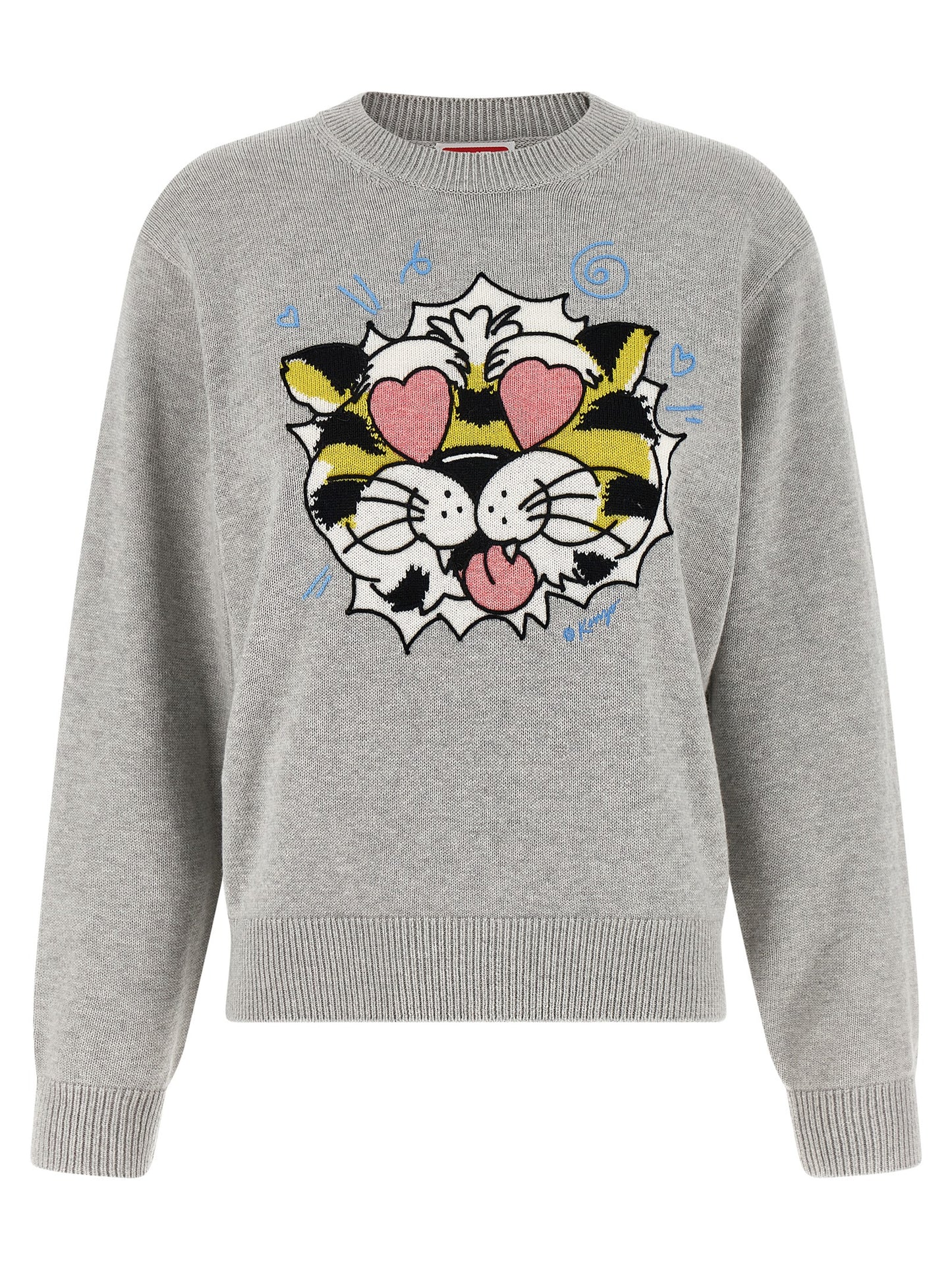 Kenzo Wild Tiger Sweater — Knitwear for Women (Gray)