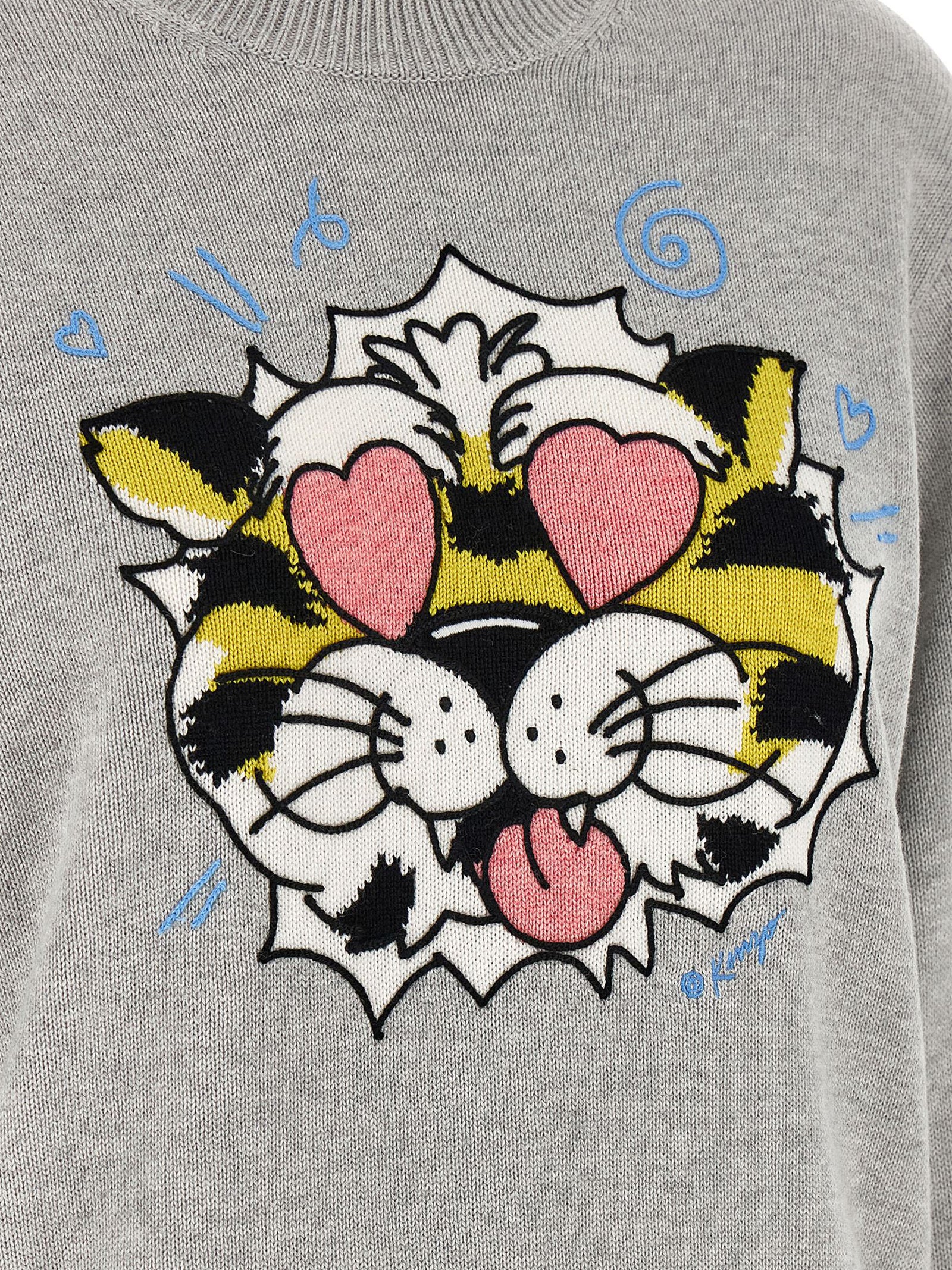 Kenzo Wild Tiger Sweater — Knitwear for Women (Gray)
