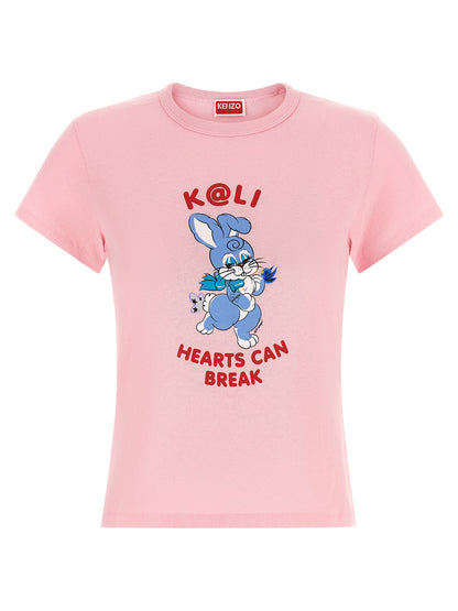Kenzo Cartoon T-shirt — Pink Women's Topwear | Aumifour