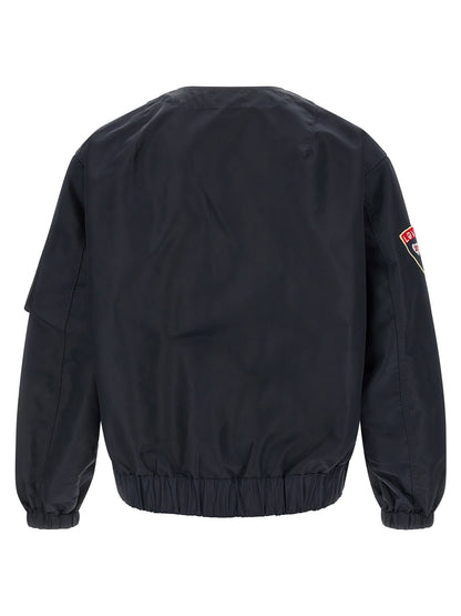 Kenzo Badges Collarless Bomber Jacket