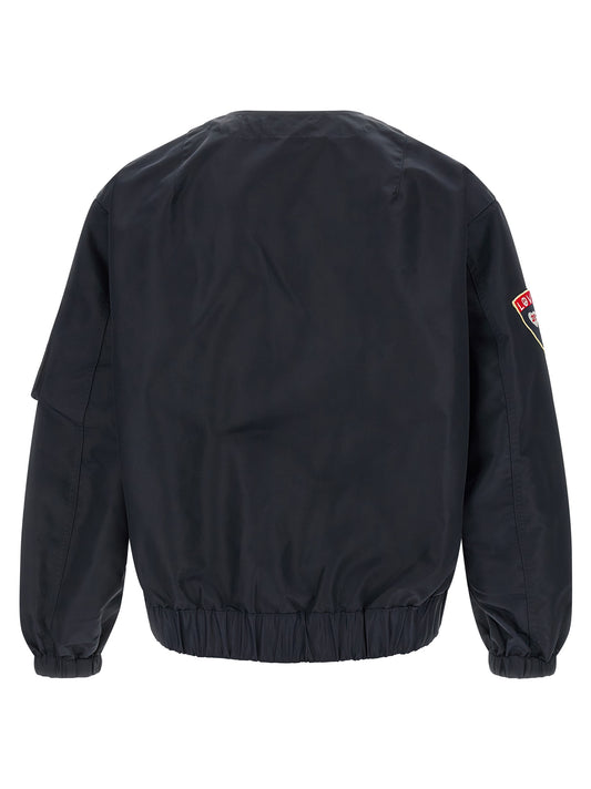 Kenzo Badges Collarless Bomber Jacket