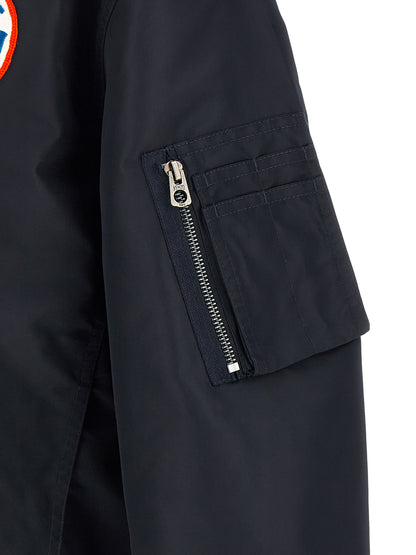 Kenzo Badges Collarless Bomber Jacket