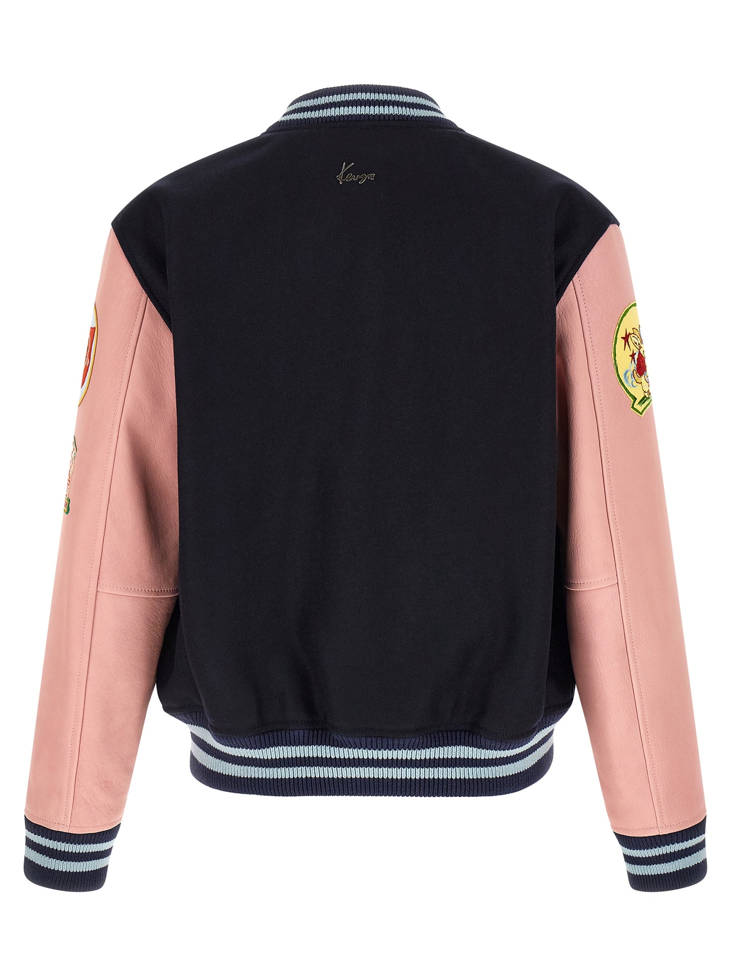 Kenzo Badges Jacket for Men — Boxy Wool Varsity 56cm