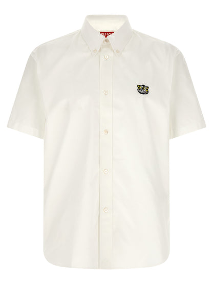 Kenzo Wild Tiger Crest Shirt for Men — Cotton Poplin