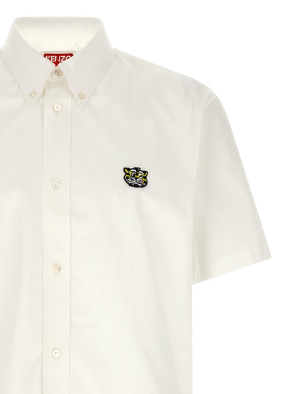 Kenzo Wild Tiger Crest Shirt for Men — Cotton Poplin