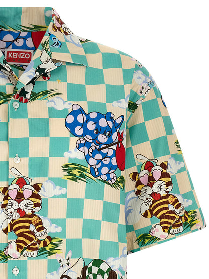 Kenzo Cartoon Shirt — Men's Multicolor Shirt