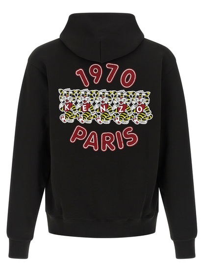 Kenzo Wild Tiger Embroidered Hoodie — Men’s Topwear