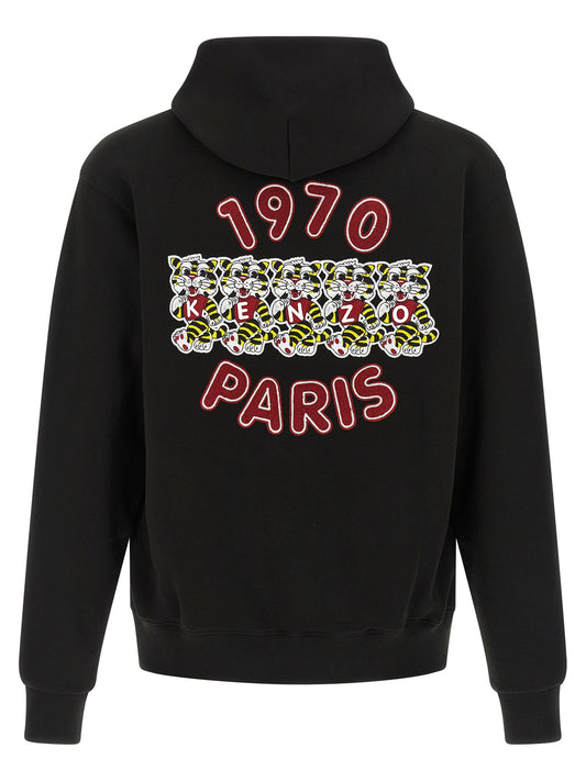 Kenzo Wild Tiger Embroidered Hoodie — Men’s Topwear