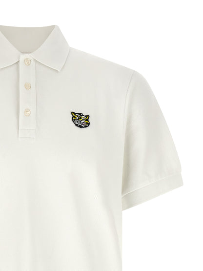 Kenzo Wild Tiger GOTS Polo Shirt for Men — White, €120