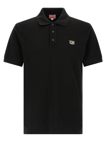 Kenzo Wild Tiger Polo Shirt — Men's Slim Fit (Black)