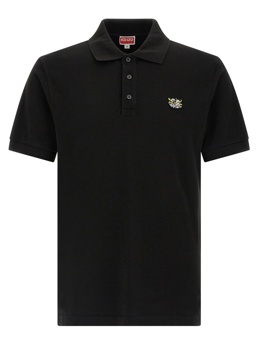 Kenzo Wild Tiger Polo Shirt — Men's Slim Fit (Black)