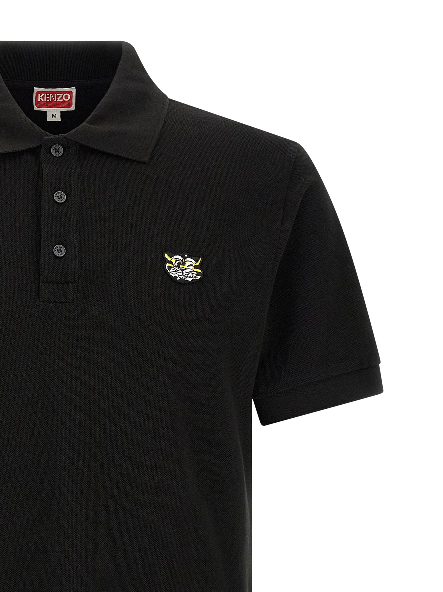 Kenzo Wild Tiger Polo Shirt — Men's Slim Fit (Black)