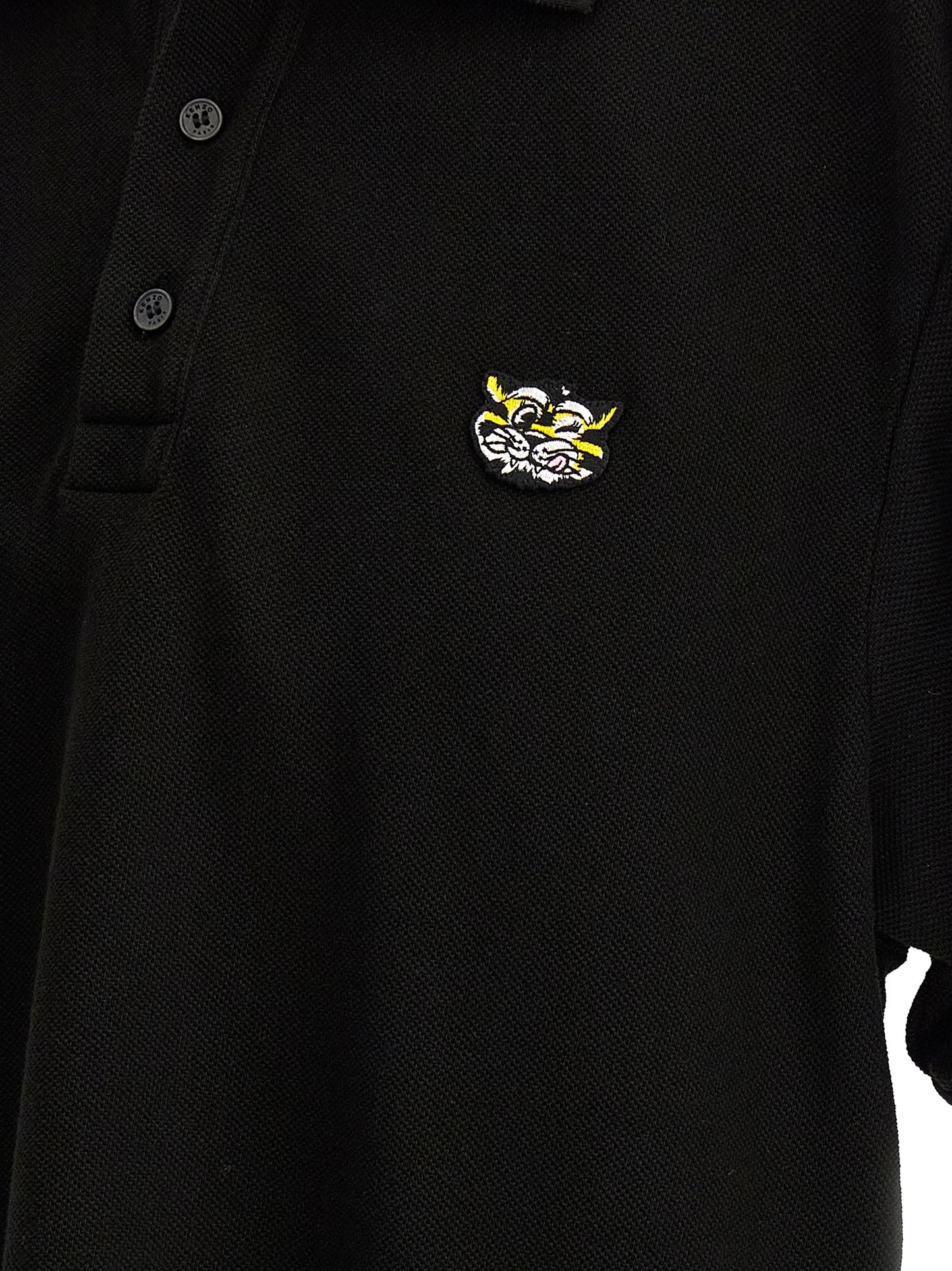 Kenzo Wild Tiger Polo Shirt — Men's Slim Fit (Black)