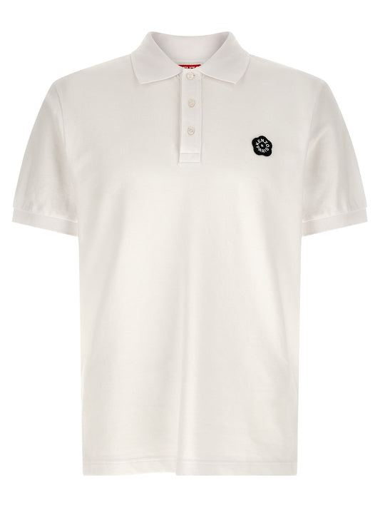 Kenzo Boke Flower 2.0 Polo Shirt — Slim Fit White