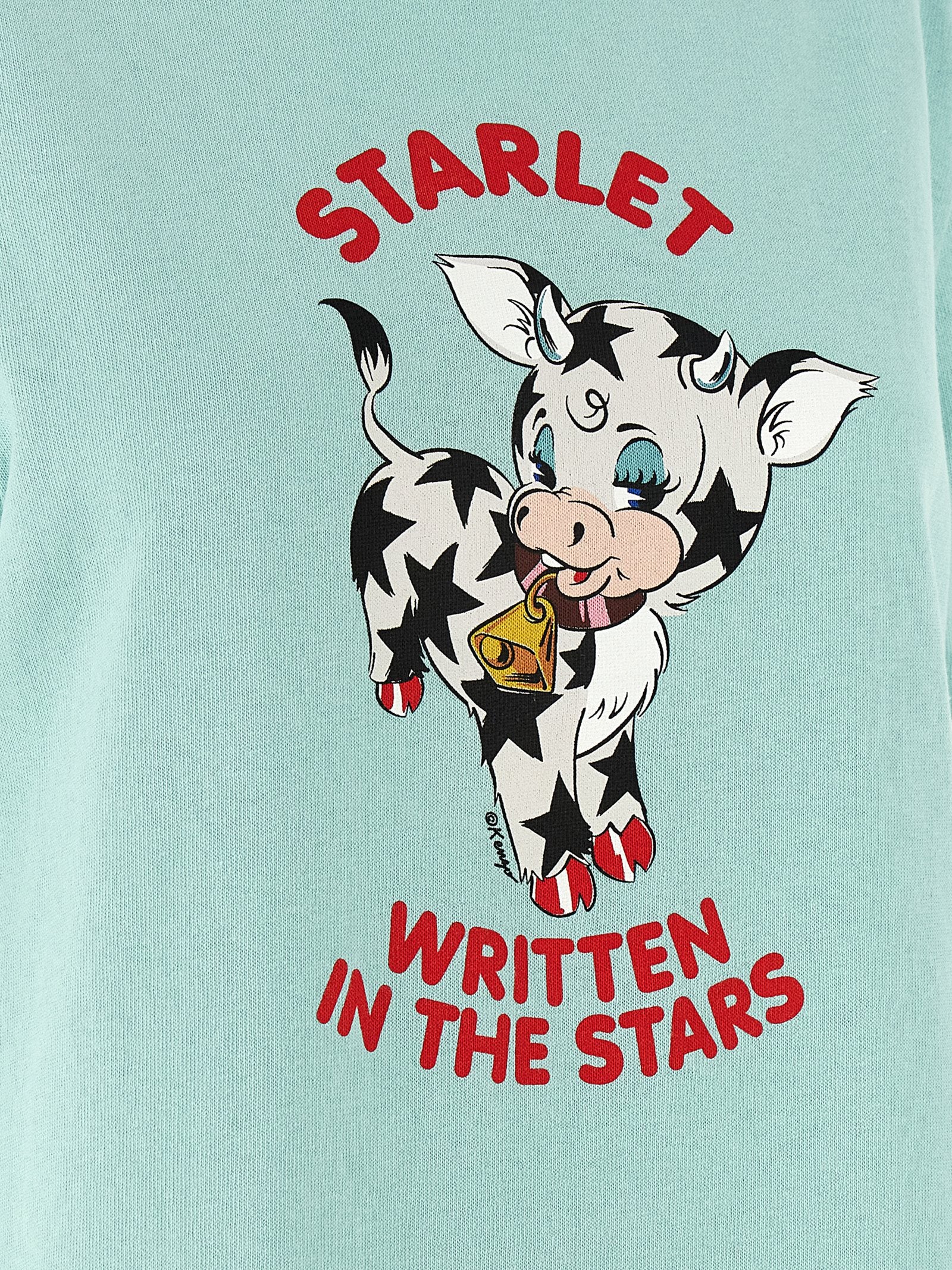 Kenzo Cartoon T-Shirt - Light Blue Slim Fit Topwear