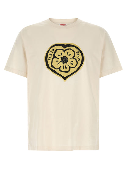 Kenzo Boke Heart T-shirt for Men — Beige Topwear