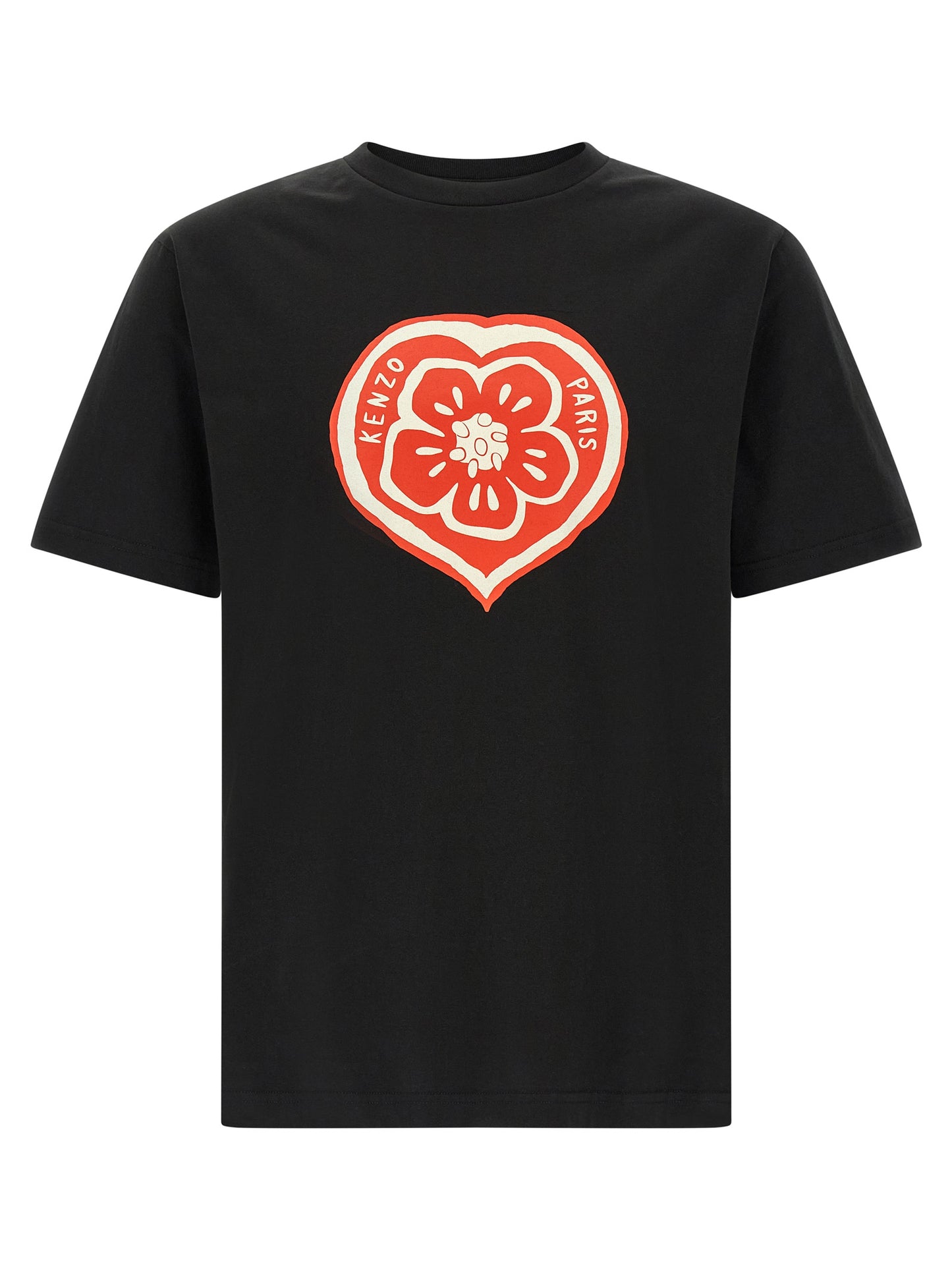 Kenzo Boke Heart T-shirt — Men’s Topwear, Black